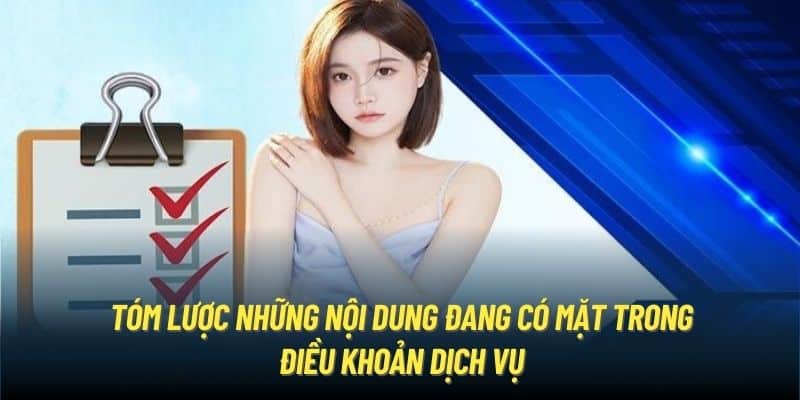 Tóm lược những nội dung đang có mặt trong điều khoản dịch vụ